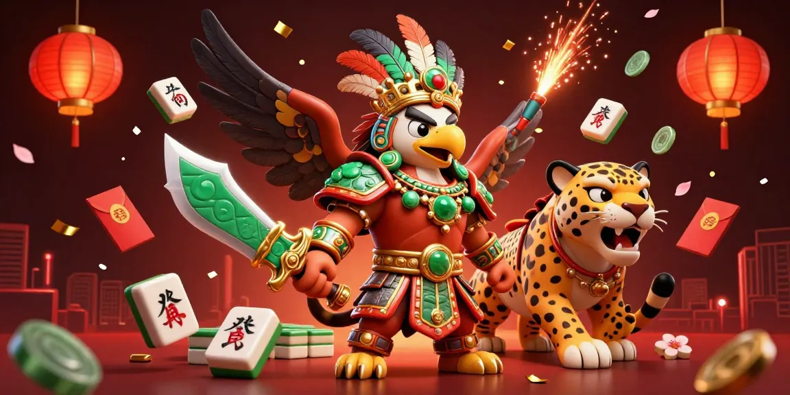 Experience thrilling gaming at AU88 with dynamic 3D warriors in a vibrant casino setting.