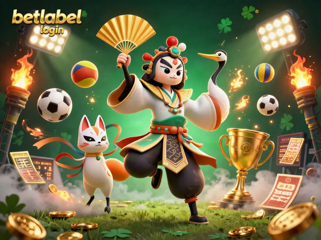 Experience the thrill of betting with betlabel login surrounded by vibrant sports elements and dynamic characters.