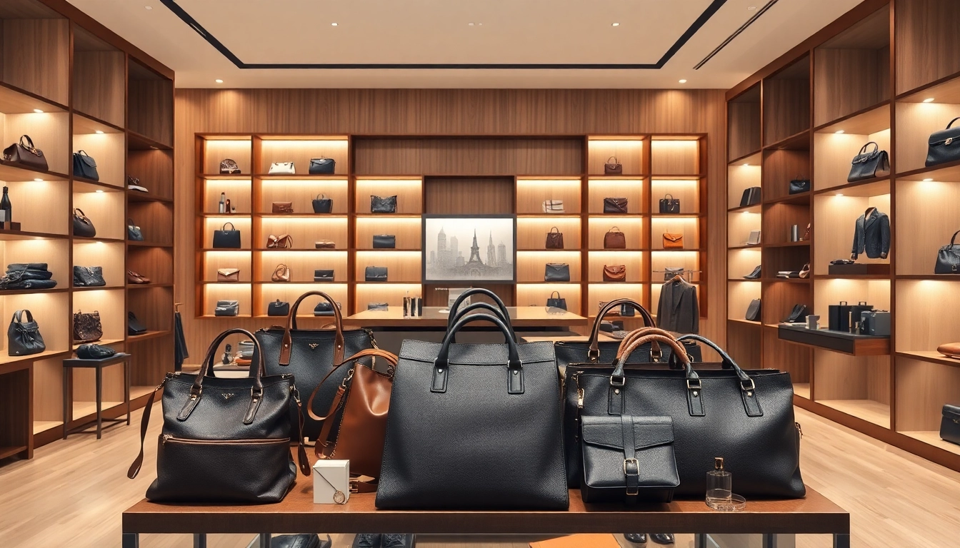 레플리카쇼핑몰의 고퀄리티 럭셔리 제품이 보기 좋게 진열된 쇼핑 공간