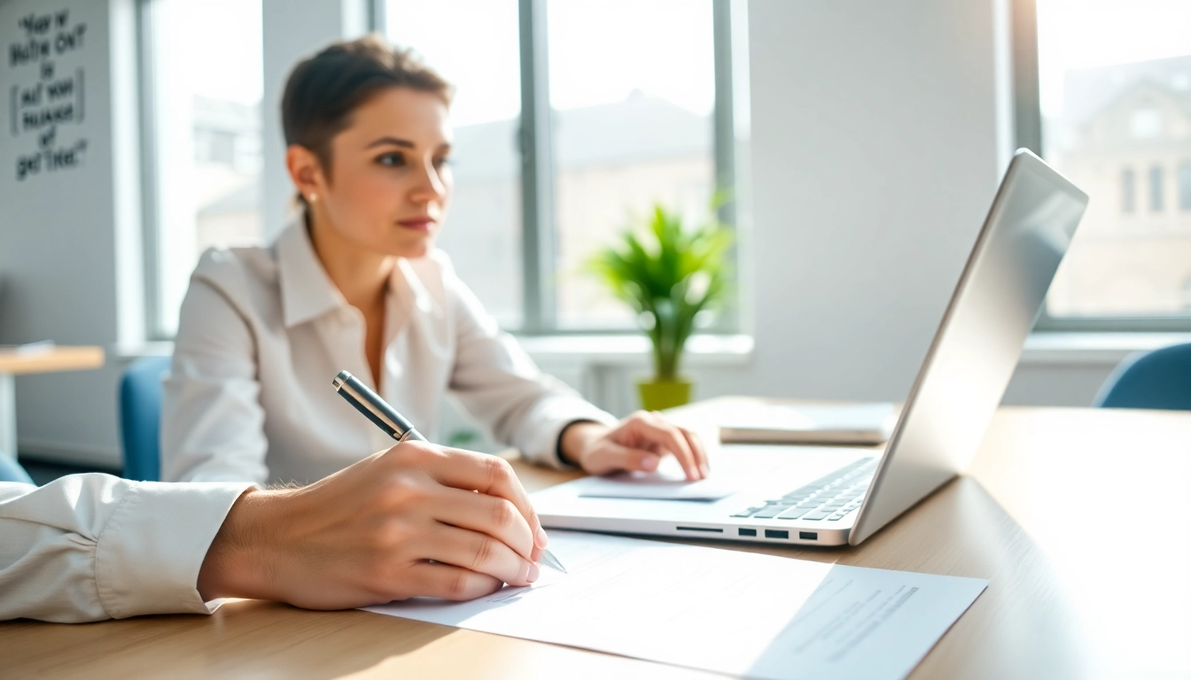 Completing the eta application uk online with focus and professionalism at a bright office.