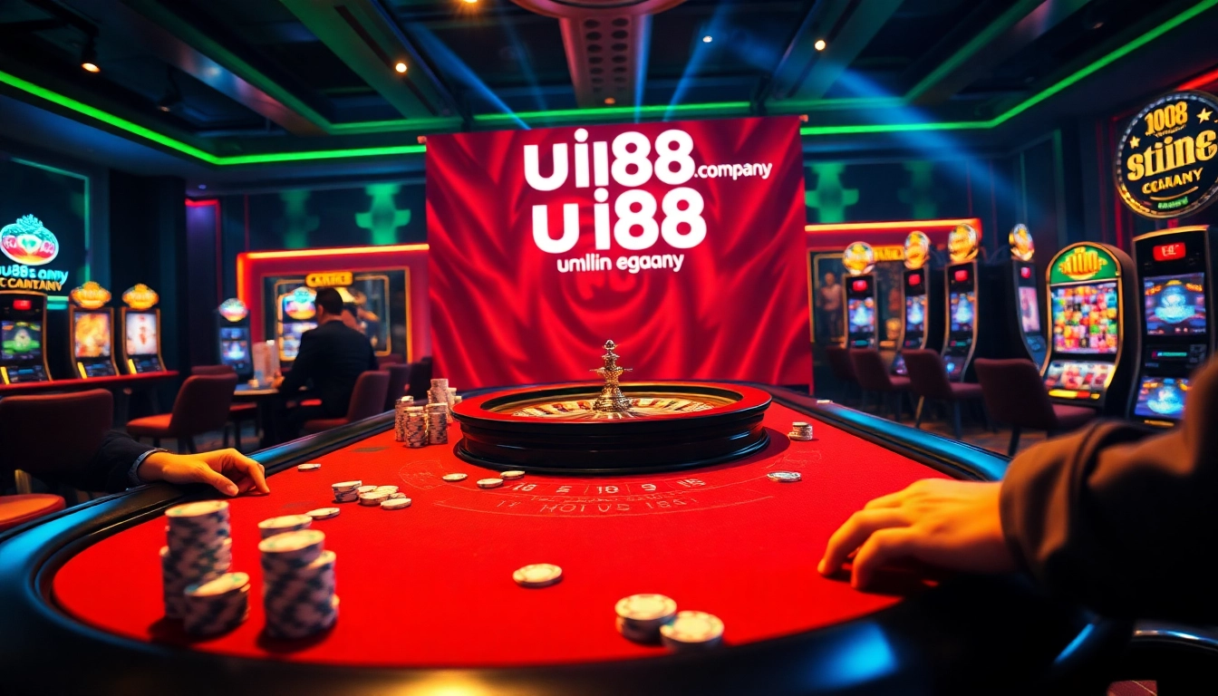 Experience the excitement of uu88.company with vibrant casino gaming elements and thrilling atmosphere.