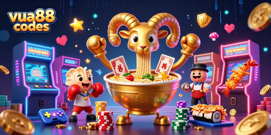 Engage in thrilling gameplay with vua88 codes as dynamic casino-themed characters come to life in a vibrant 3D scene.