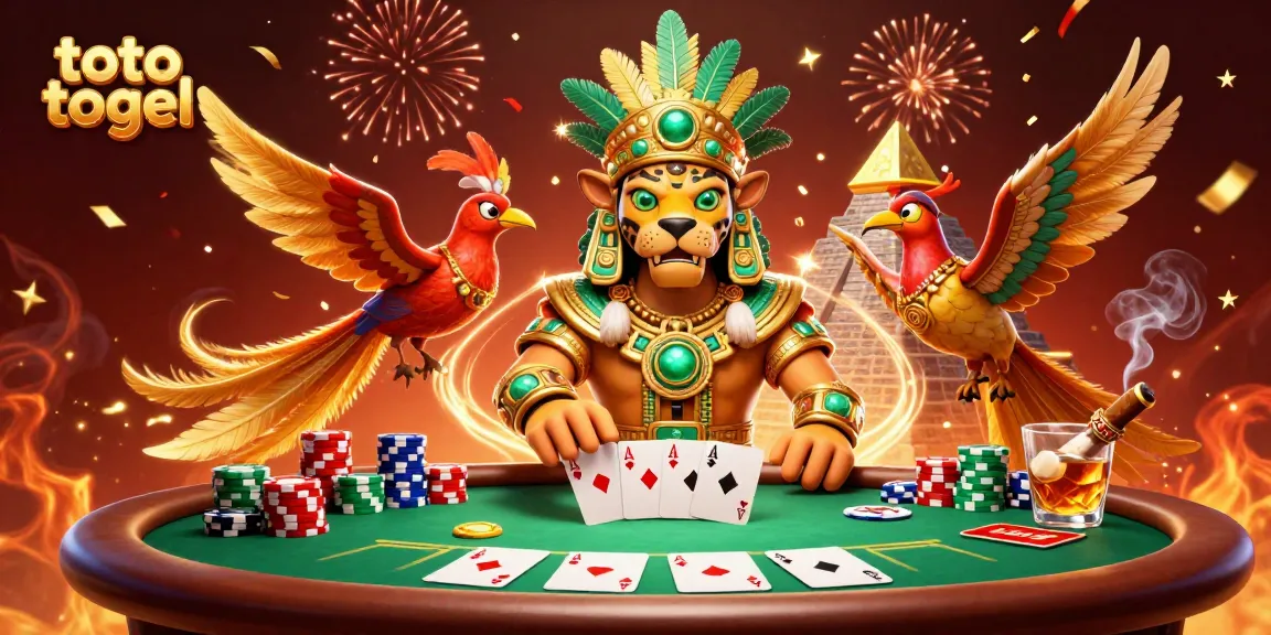 Engage in dynamic toto togel gameplay with vibrant casino atmosphere and rich details.