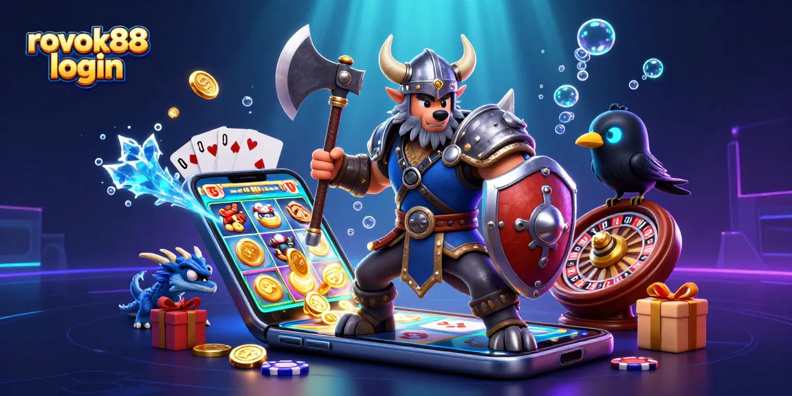 Engage with exciting developments at rokok88 login, featuring a cinematic illustration of unique characters in a vibrant casino context.