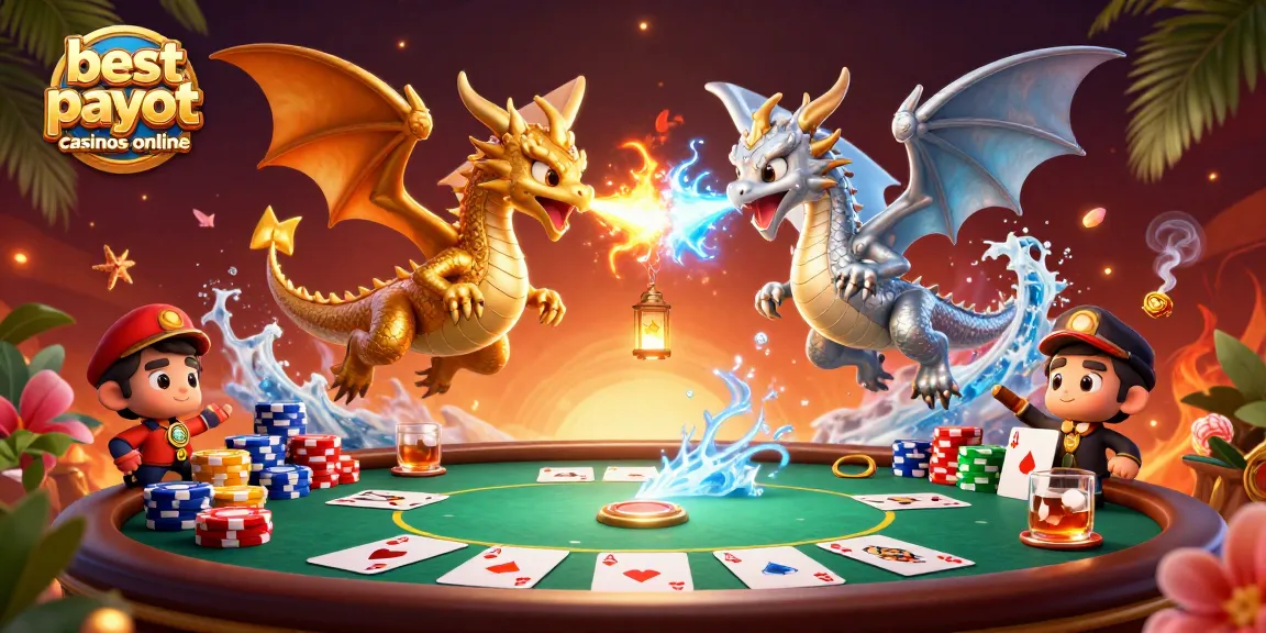 Win big with best payout casinos online featuring twin dragons and dynamic poker elements.