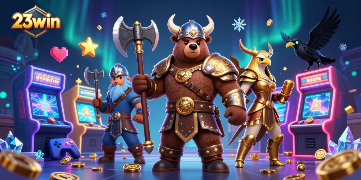 Experience thrilling gaming action at 23win with vibrant characters and stunning casino visuals.