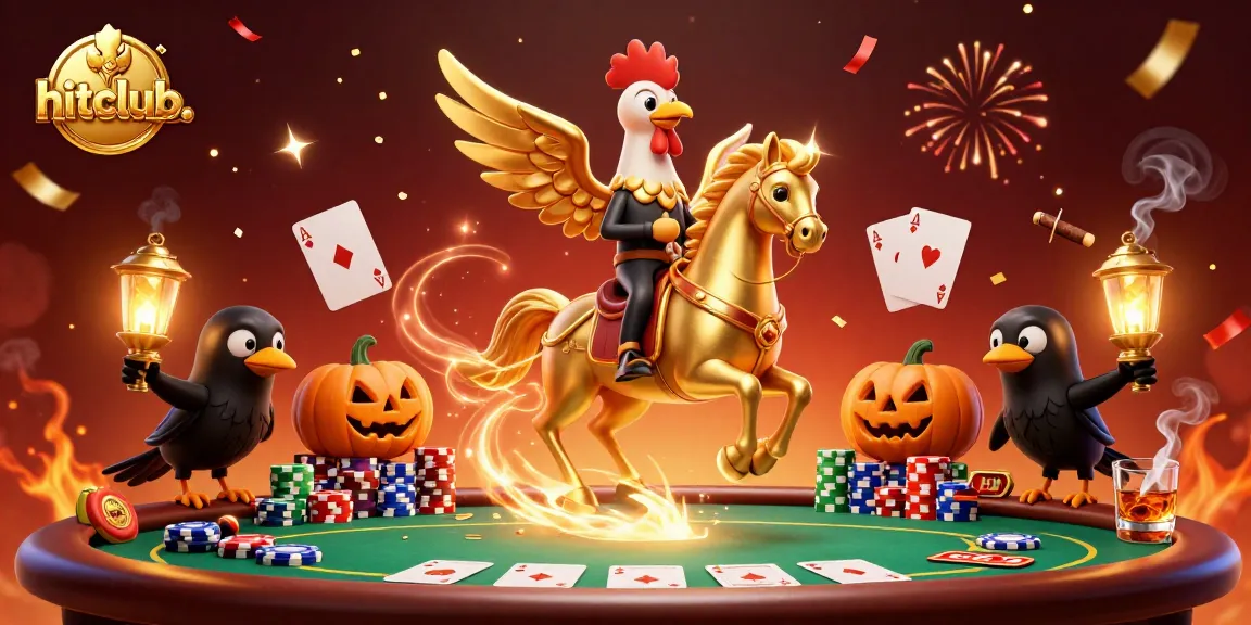 Experience dynamic gaming action at hitclub. with this vibrant 3D casino illustration featuring exciting elements.