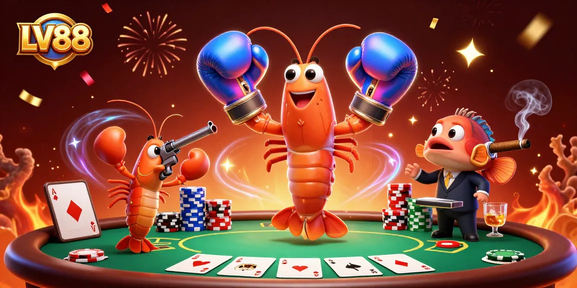 Engage with LV88's thrilling atmosphere of excitement as champions celebrate poker success.